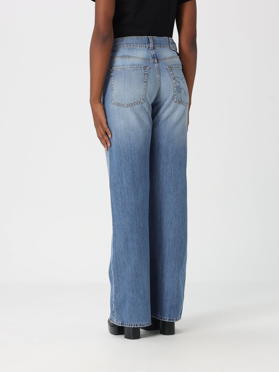 Jeans Woman color Stone Washed