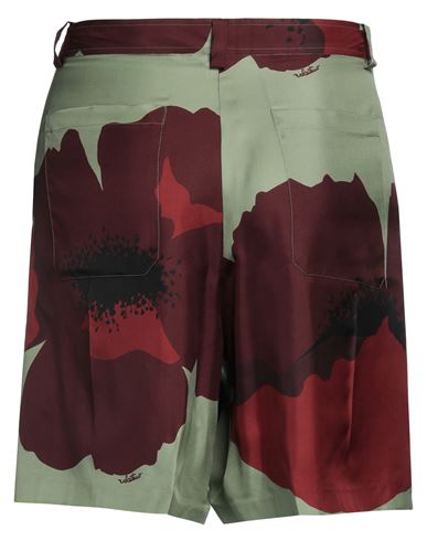 Man Shorts & Bermuda Shorts Burgundy Size 30 Silk