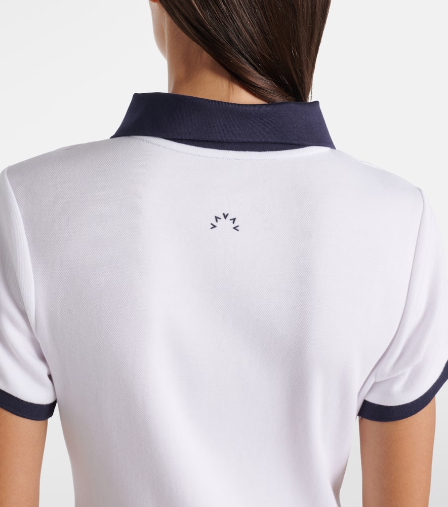 Valentina cotton-blend piqué tennis dress