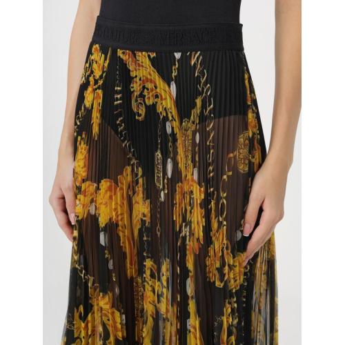 Chain Couture midi skirt - Black