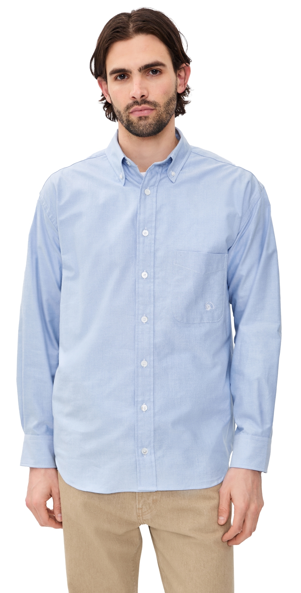 Logo Oxford Shirt Blue