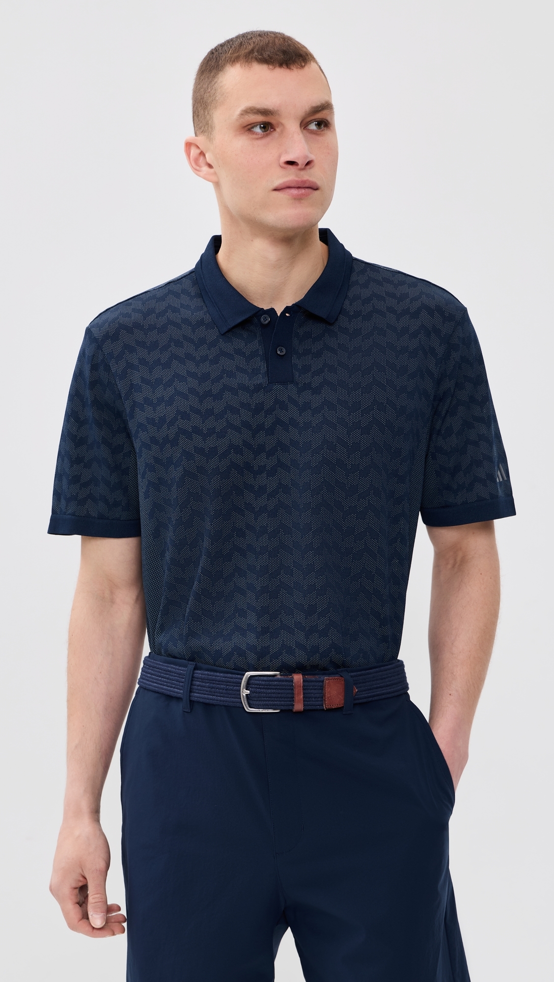 Ultimate365 Tour Seamless Polo Shirt Collegiate Navy/Wonder Sage