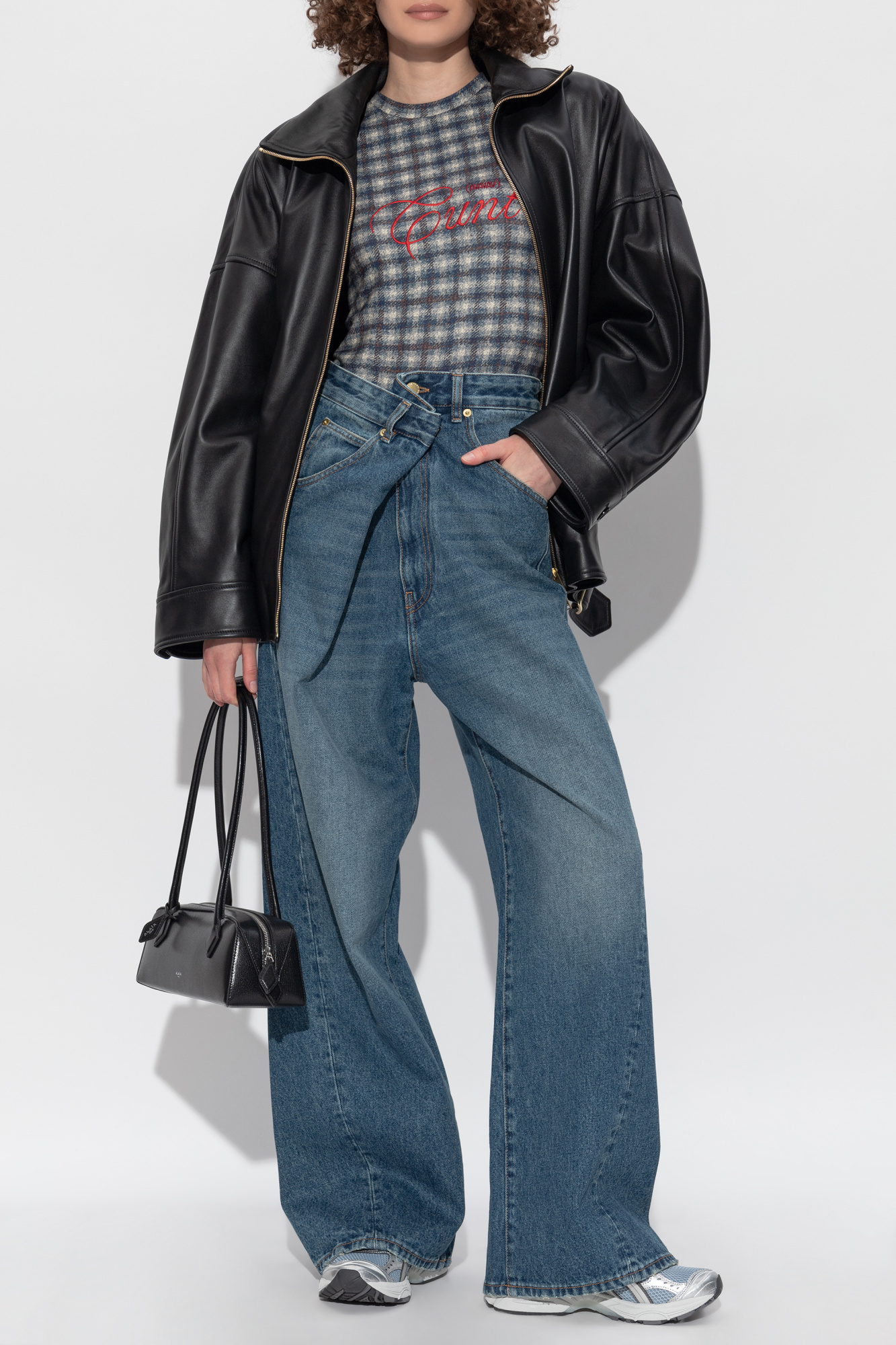 "Celine" Lambskin Jacket, Women's, Black