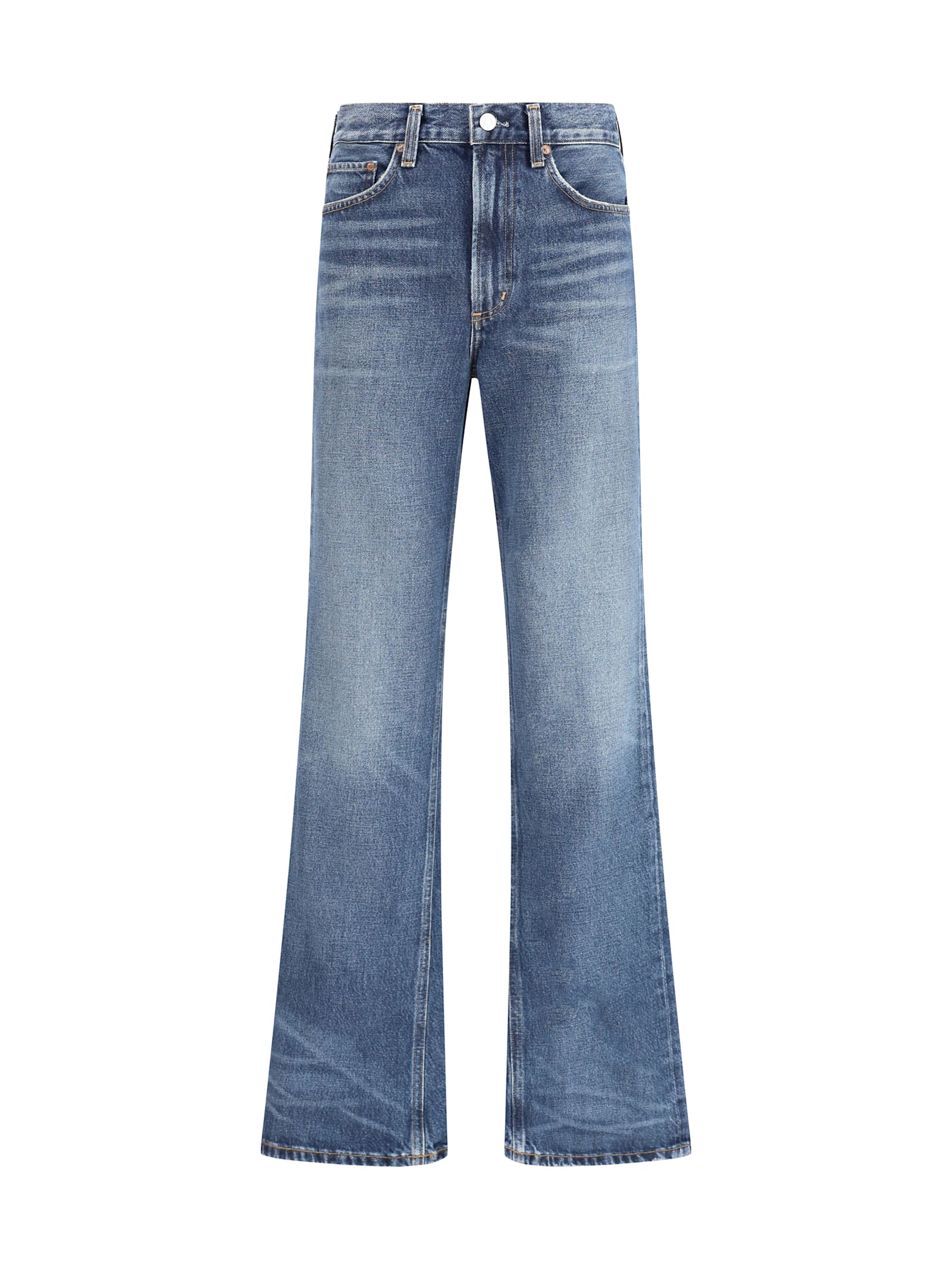 Flared Regenerative-cotton Jeans