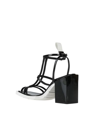 Woman Sandals Black Size 10 Leather