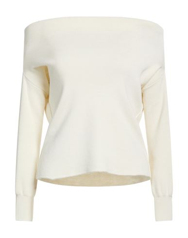 Woman Sweater Ivory Size 6 Wool, Acrylic