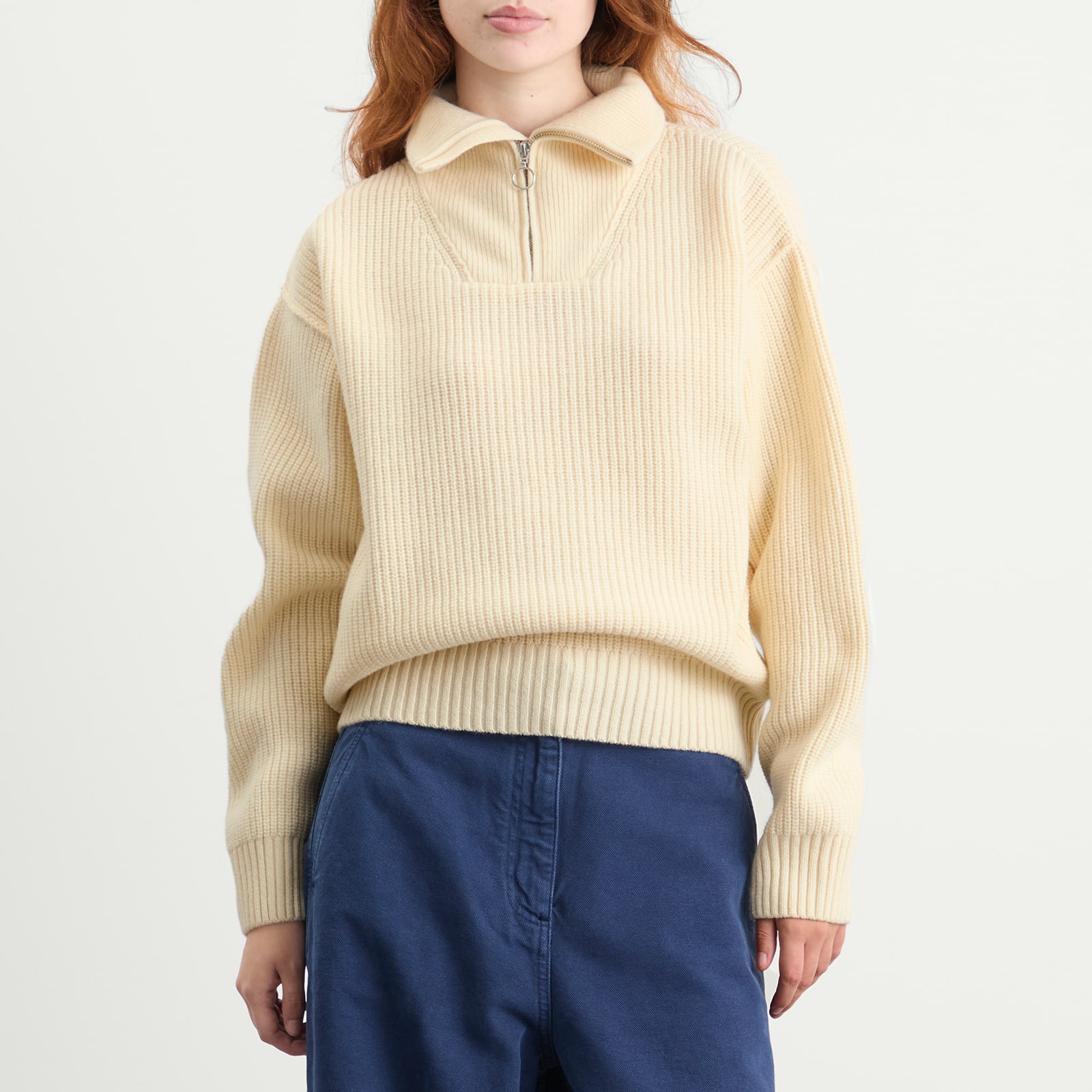 Women's Fly Deck Zip Jumper Off White