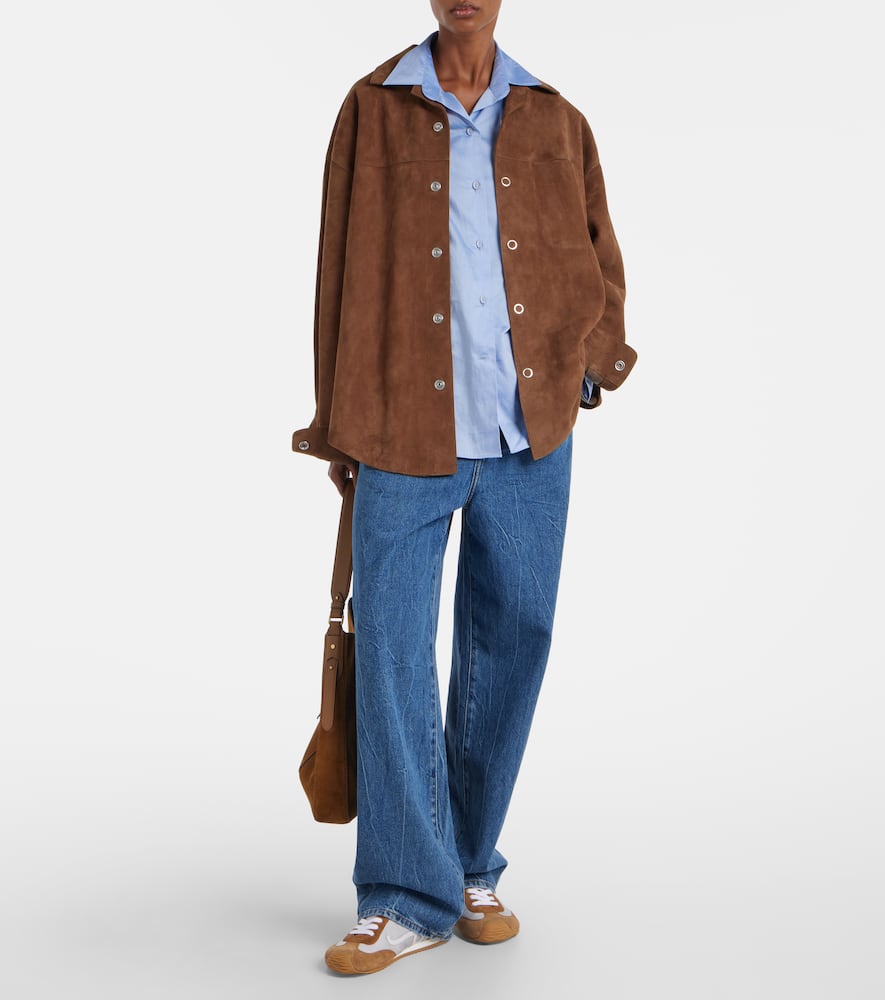 Suede overshirt