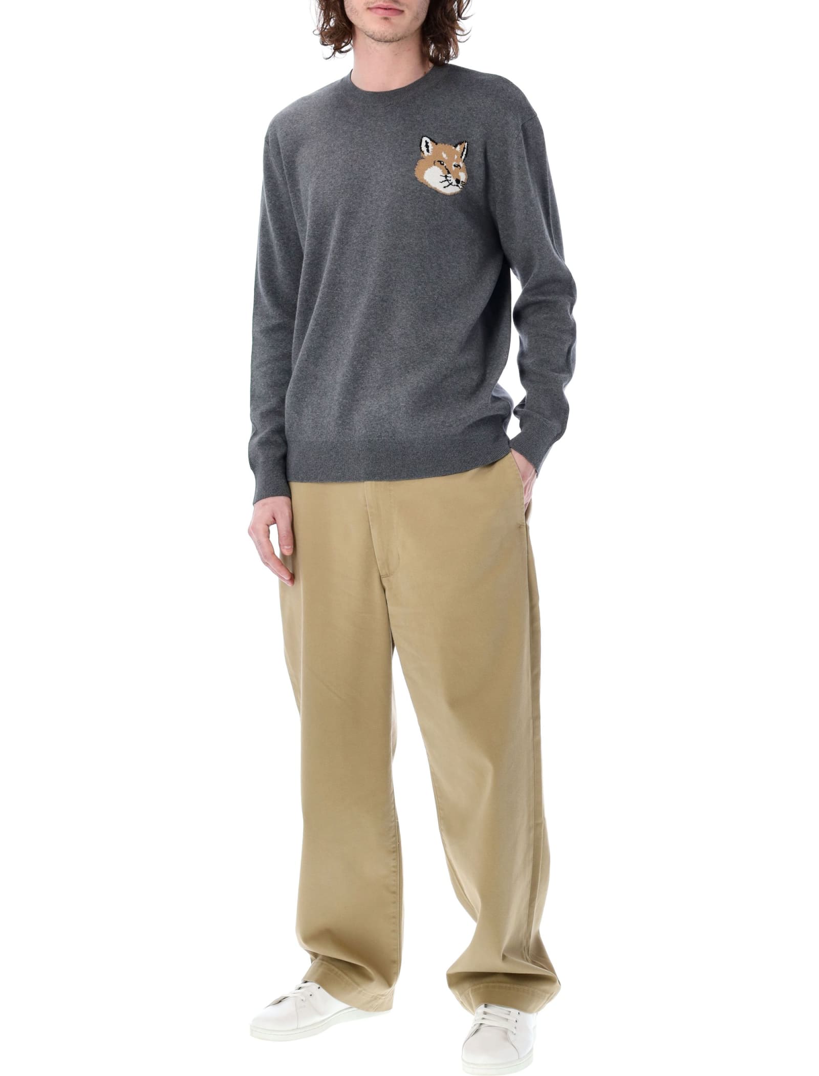 Mini Fox Head Intarsia Comfort Jumper