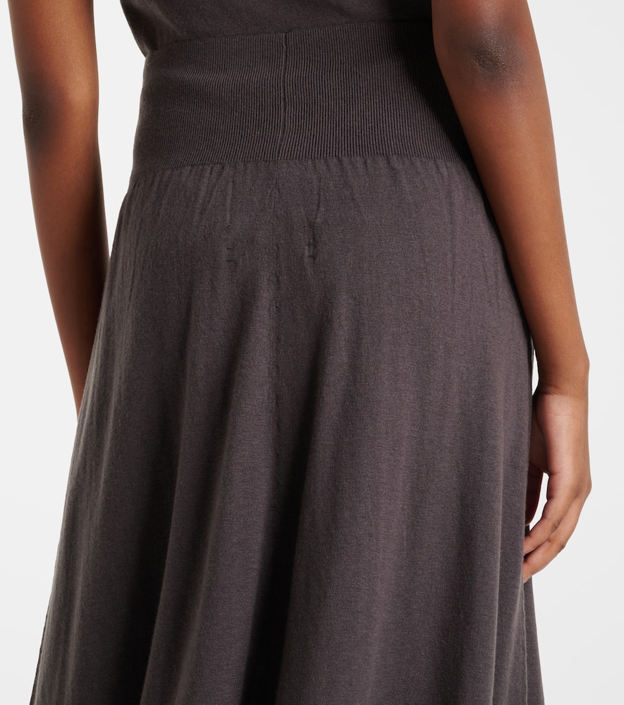 N°470 Seduce wool and cashmere midi skirt