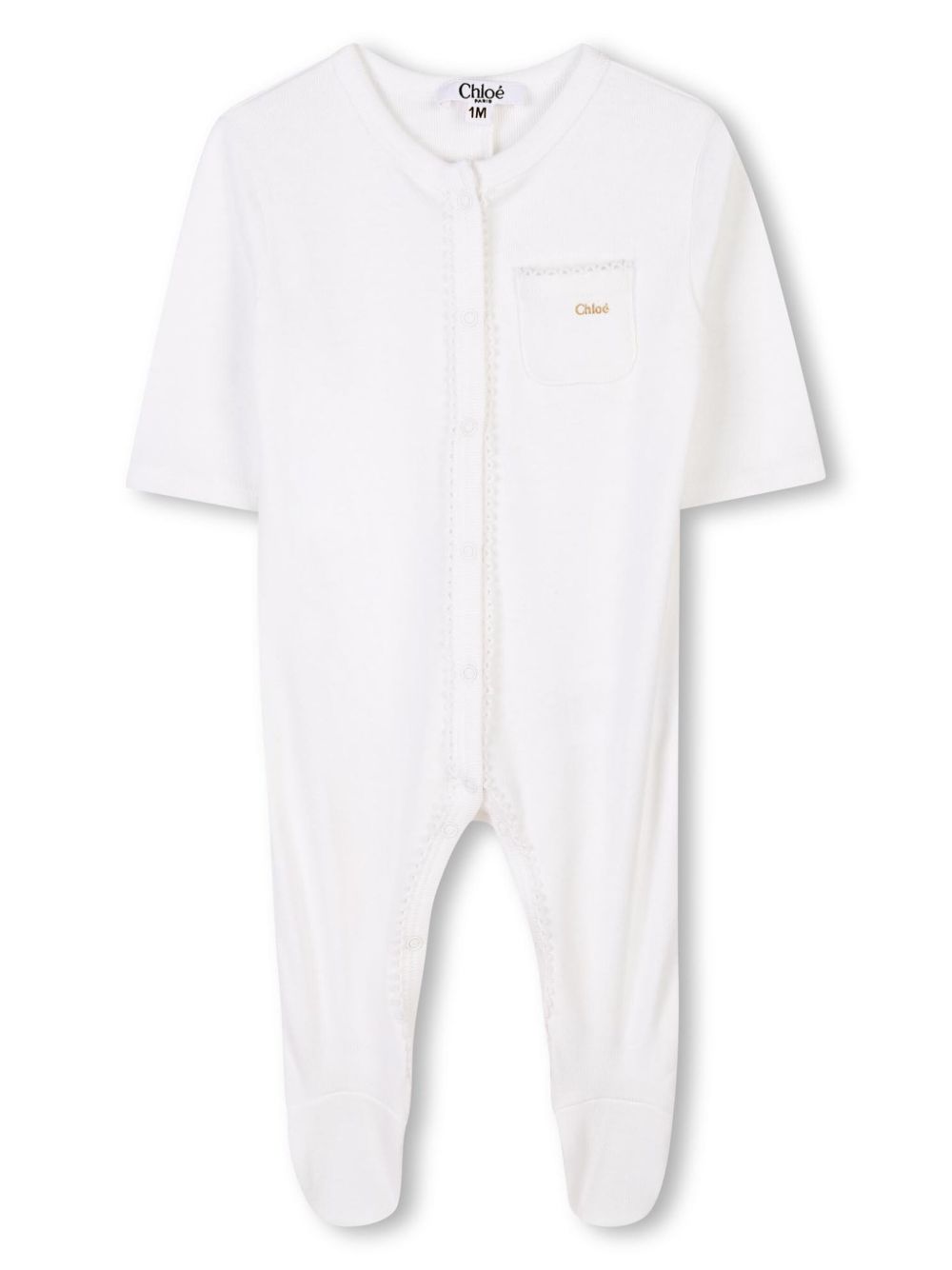 Logo-print pajamas - White