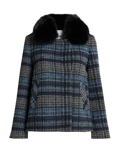 Woman Jacket Navy Size 2 Cotton, Polyester