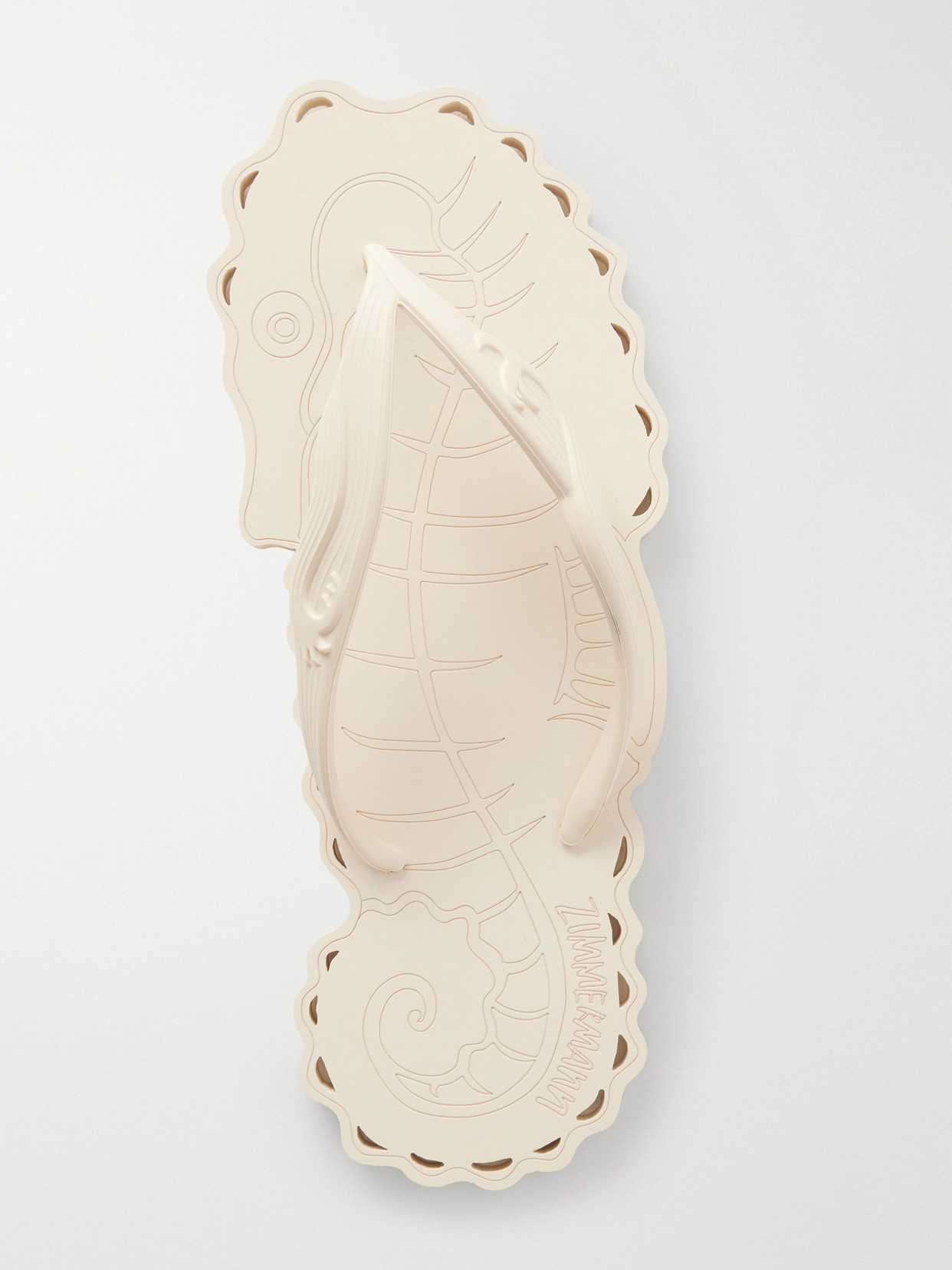 Seafoam Rubber Thong Sandals - Neutrals
