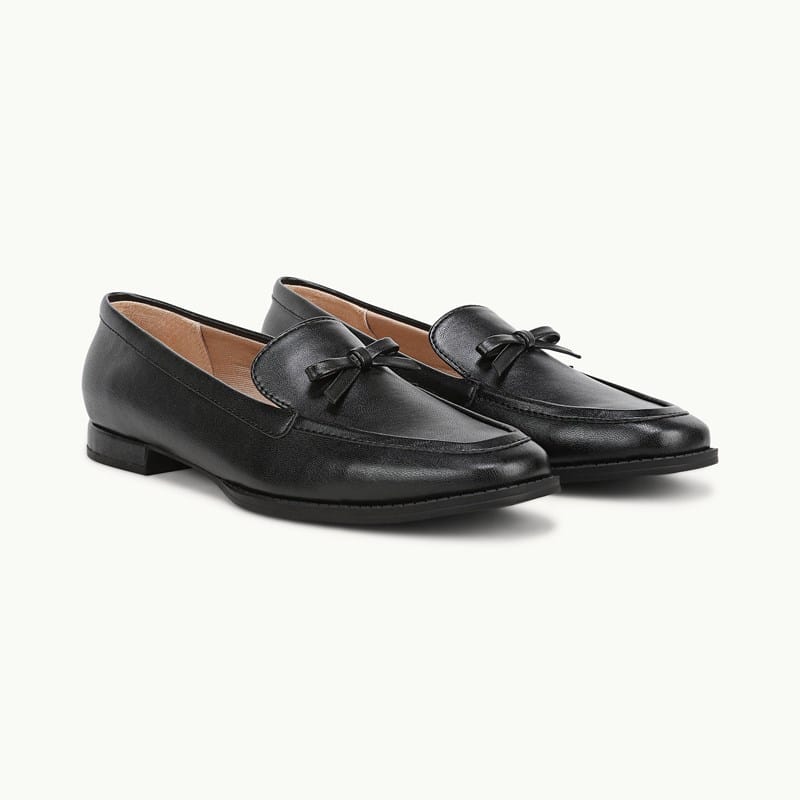 Stride Fable Loafer Shoes Black Faux Leather