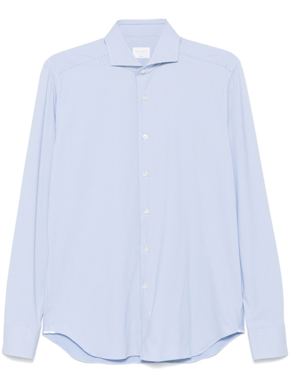 Patterned-jacquard shirt - Blue