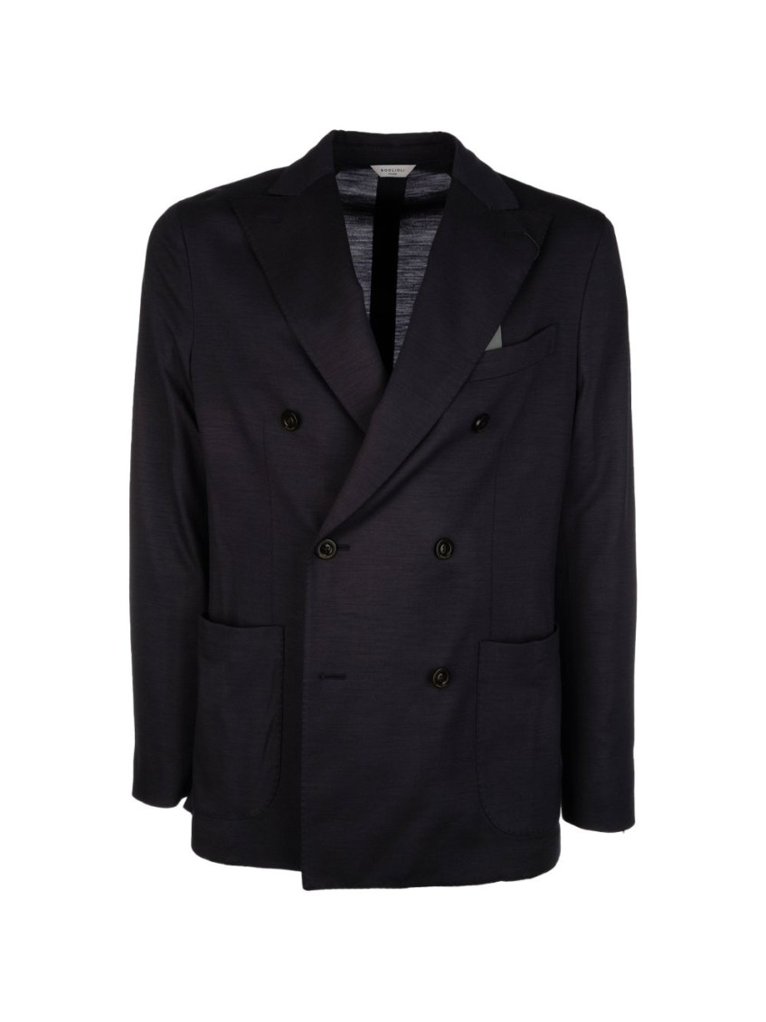 Boglioli - double breasted jacket notch lapel buttons pocket