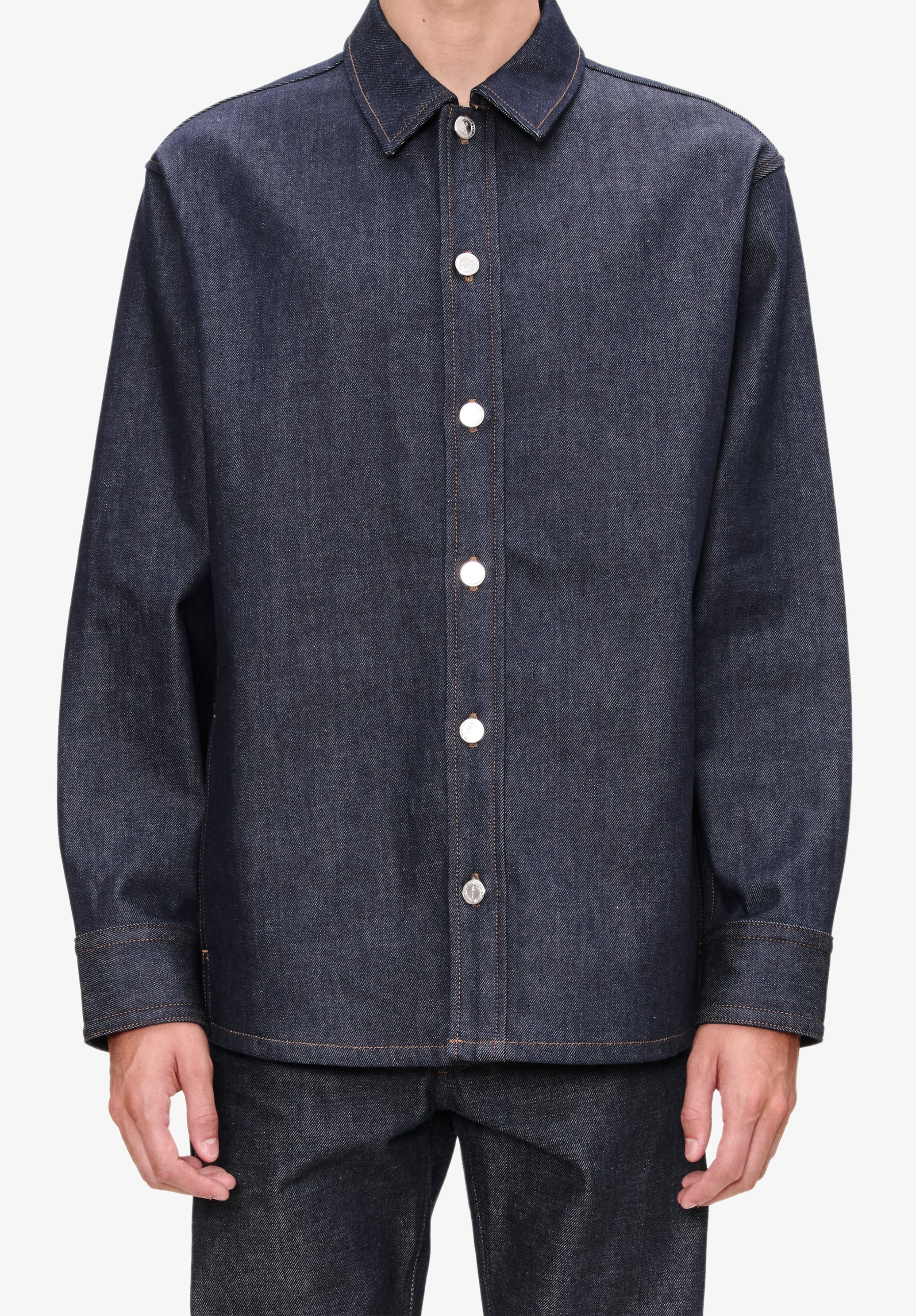 A. P.C. Women's Japanese denim jacket Size: Extra Small in Dark indigo