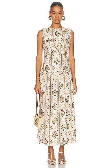 Agua by Agua Bendita Otono Dress in Andes - Cream. S also in XS