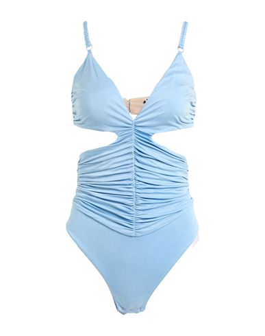 Woman Bodysuit Light blue Size 8 Cupro, Elastane