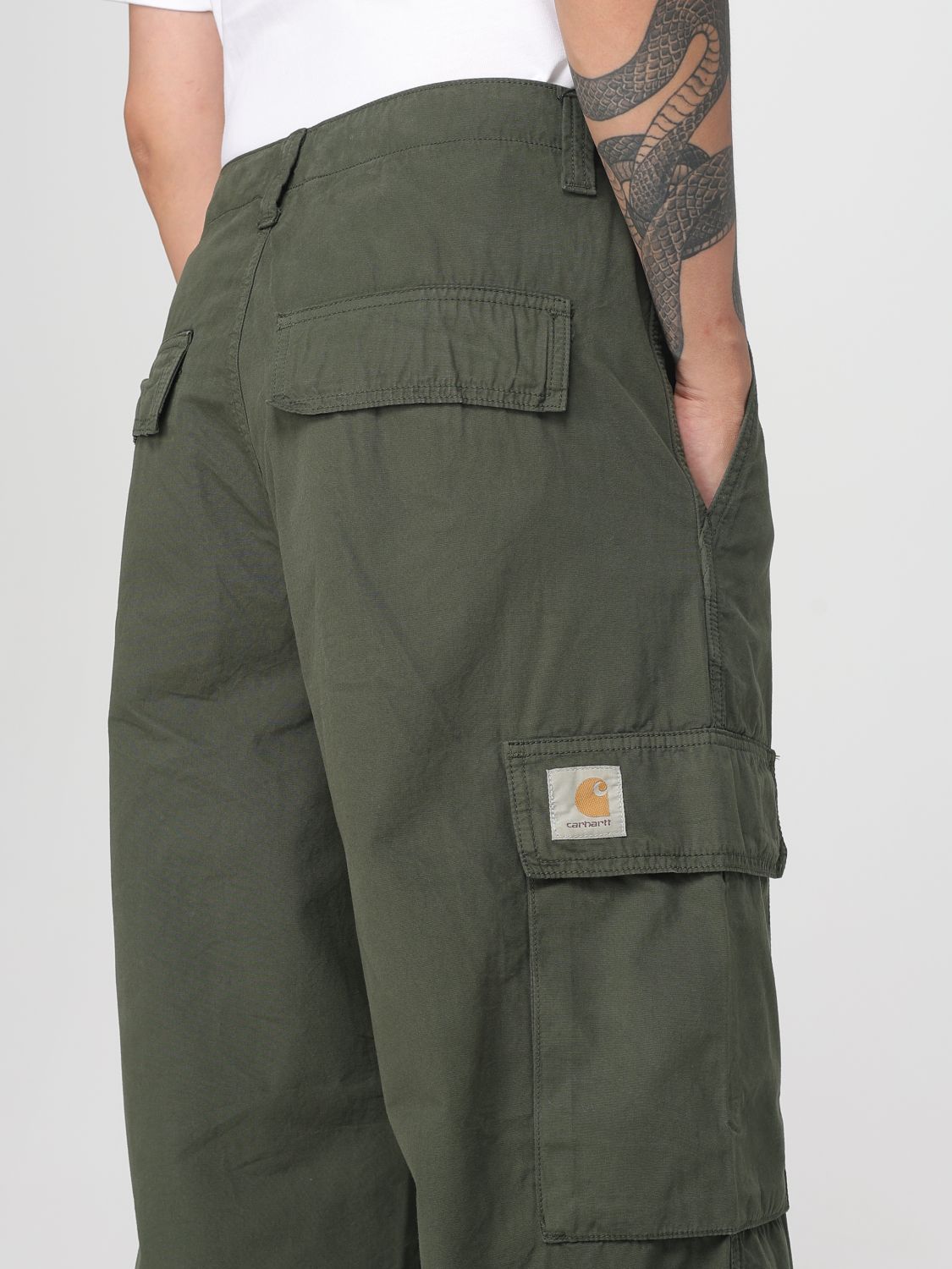 Pants Men color Olive