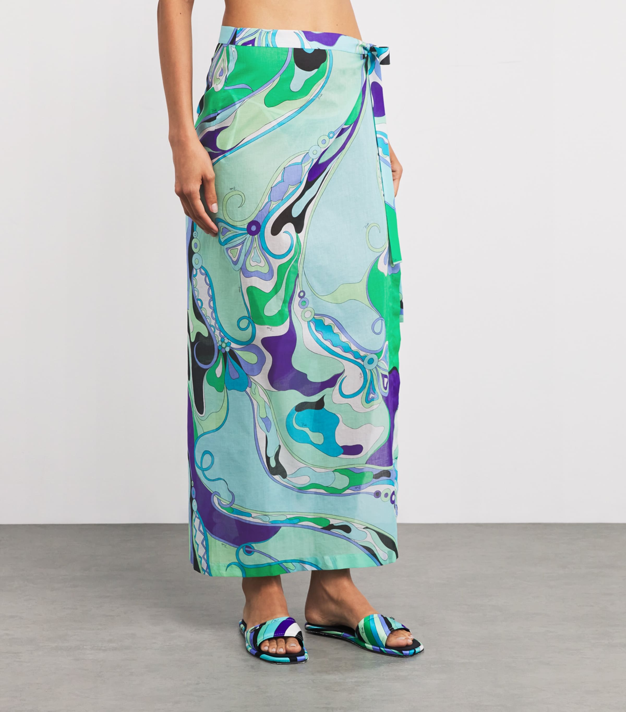 Pucci Cotton Tie-Side Pareo