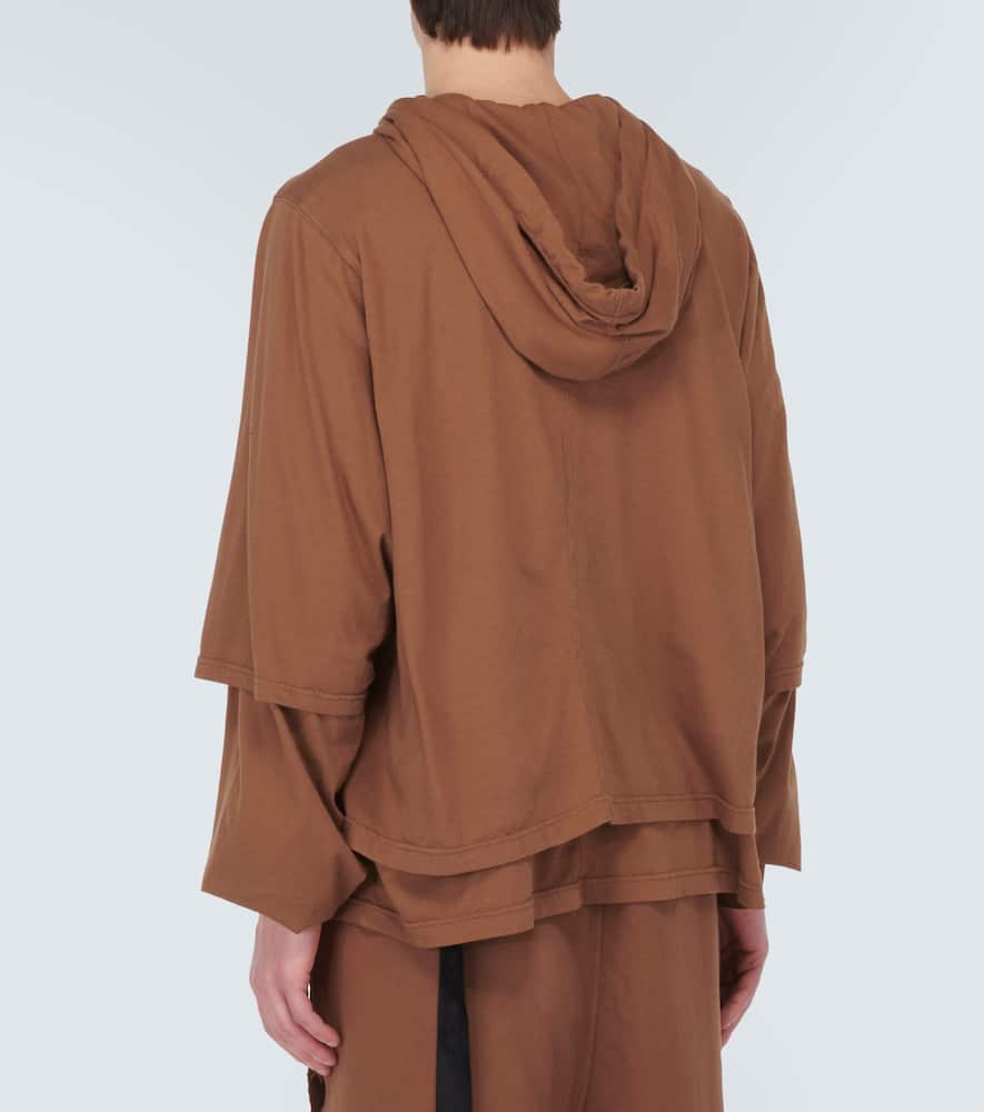 Cotton jersey hoodie