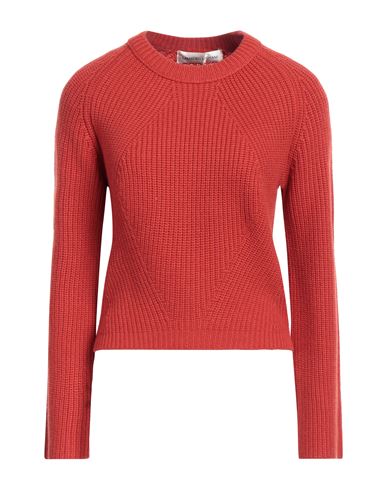 Lamberto Losani Woman Sweater Rust Size 2 Cashmere