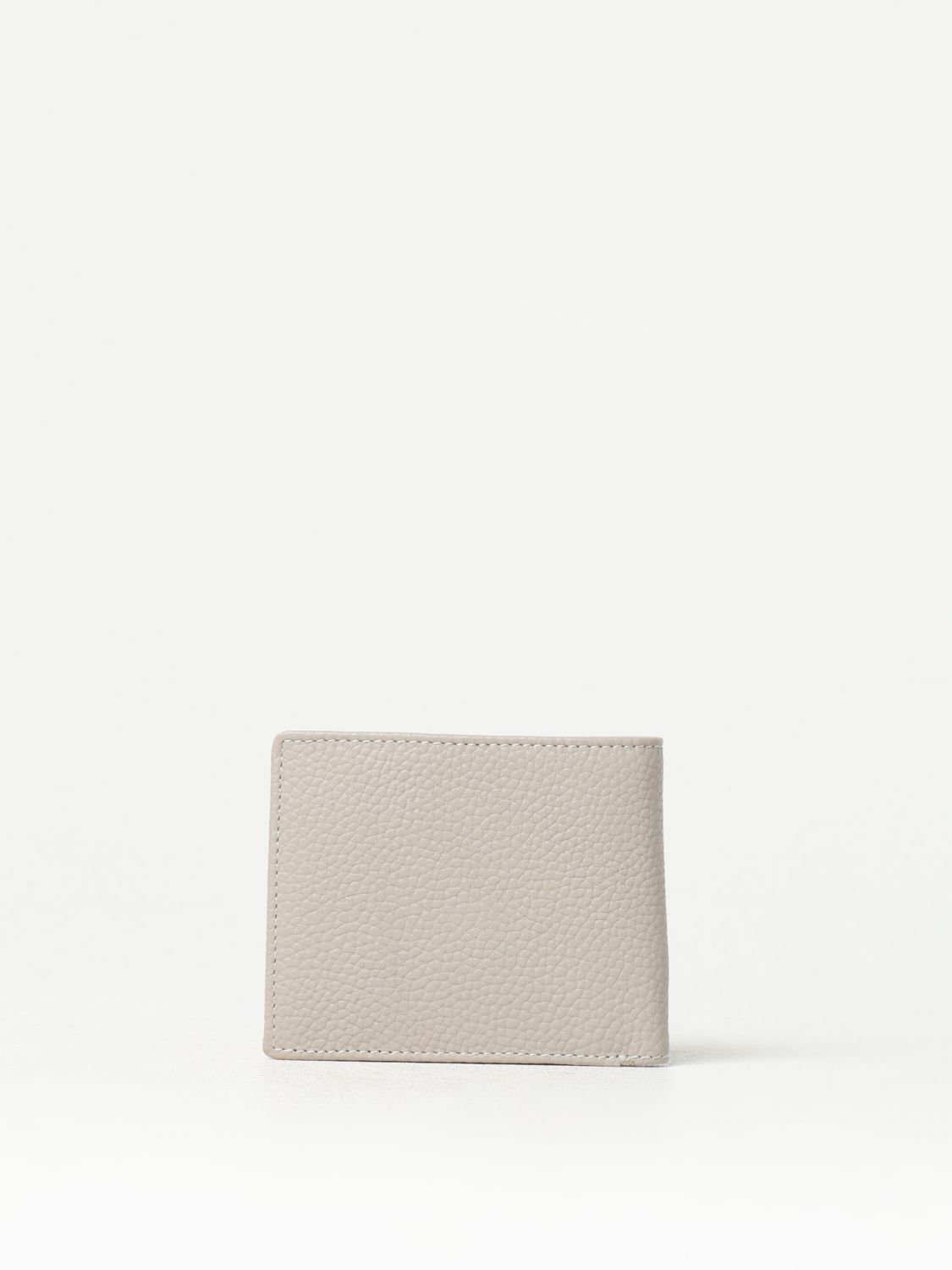 Logo-plaque detail bi-fold wallet - Brown