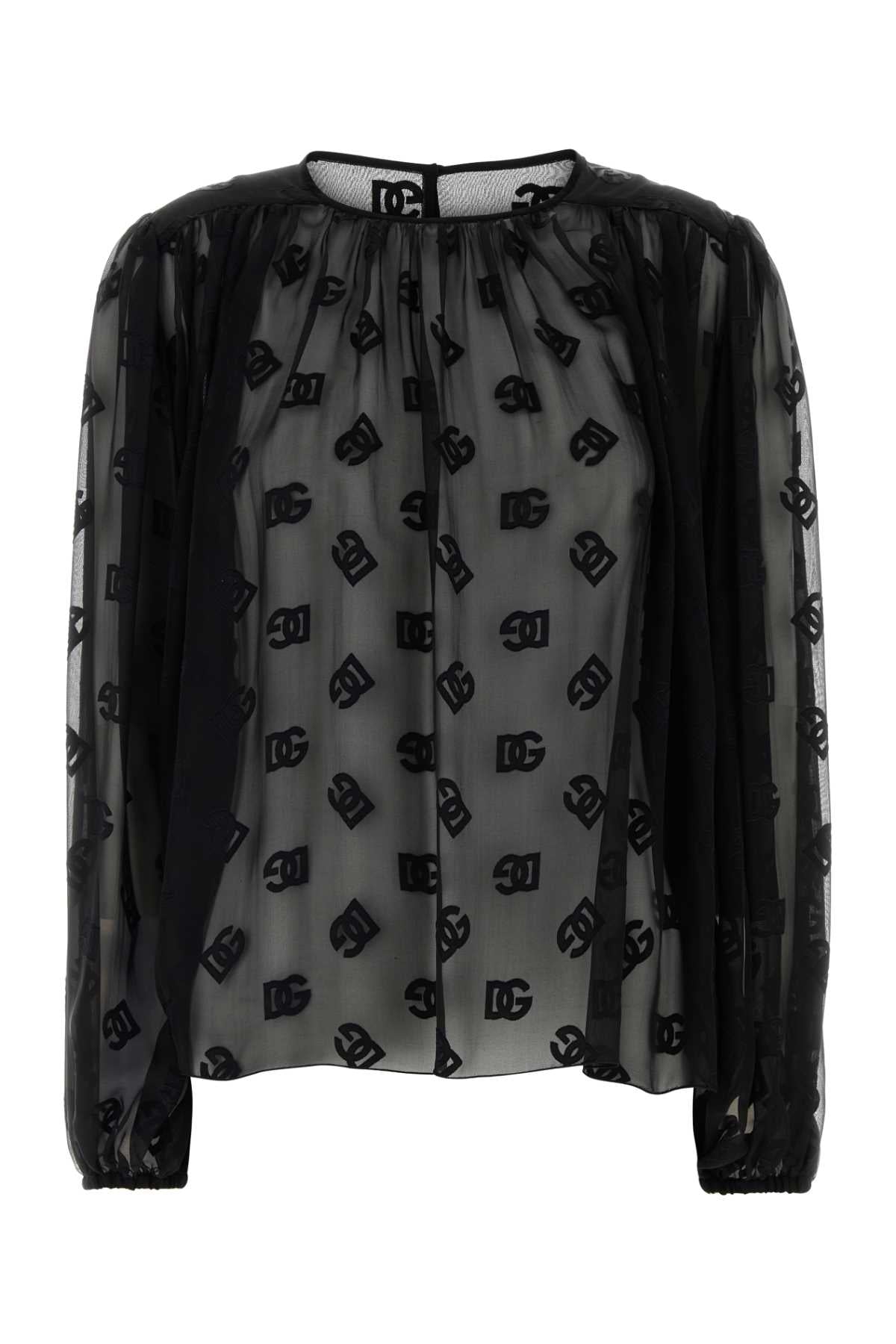 Logo Blouse — Black