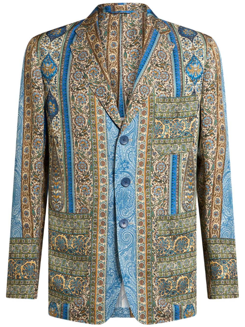 Partially-linted blazer - Green