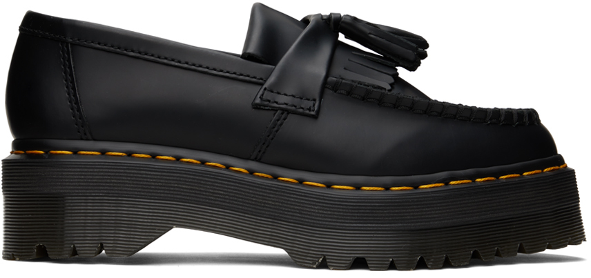 Black Adrian quad loafers