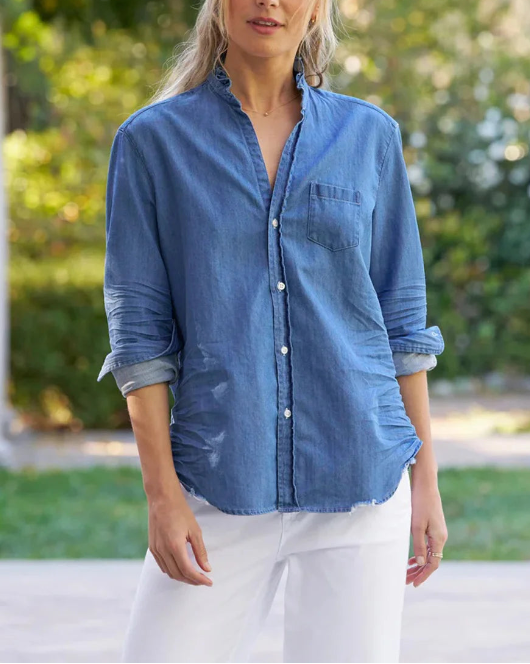 Eileen Ruffle Top