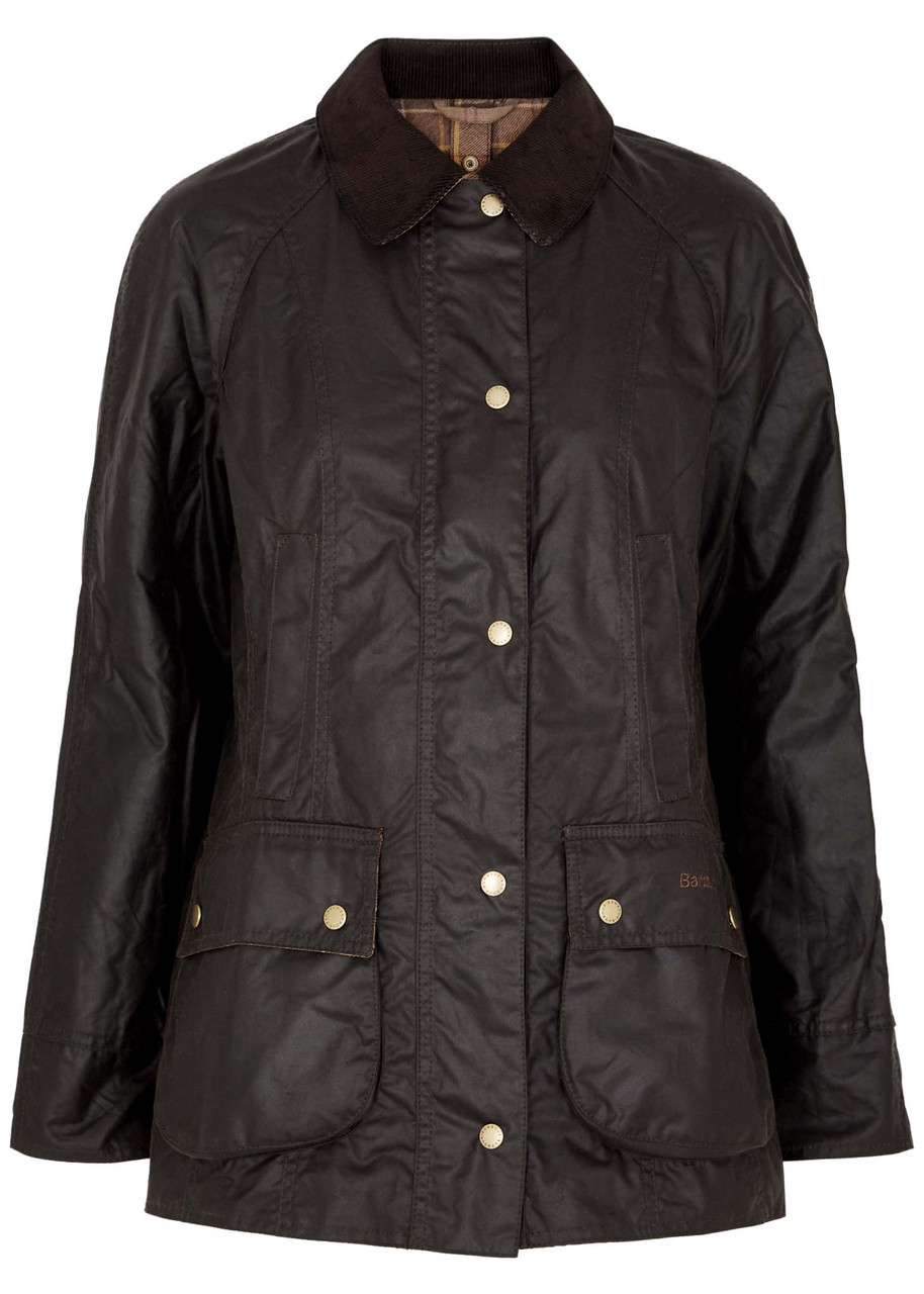 Women's Black Reighton Waxed Cotton Jacket