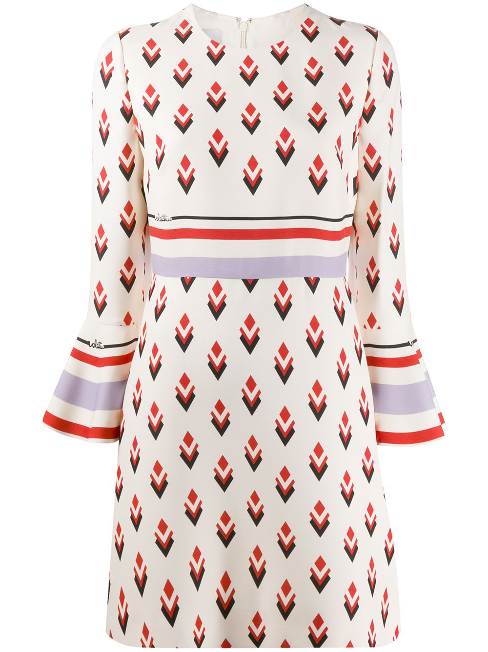 Valentino Garavani geometric-print dress - Neutrals