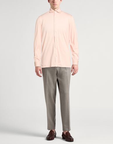 Man Shirt Light pink Size 40 Organic cotton