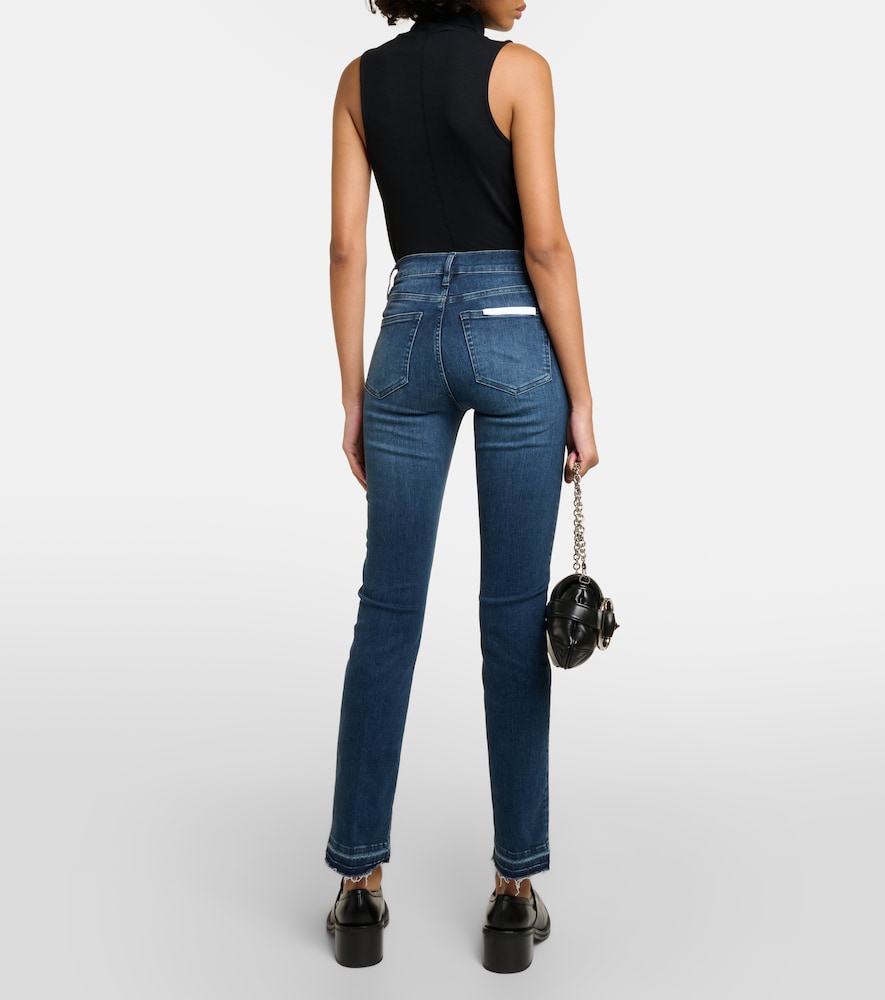 High-rise straight jeans