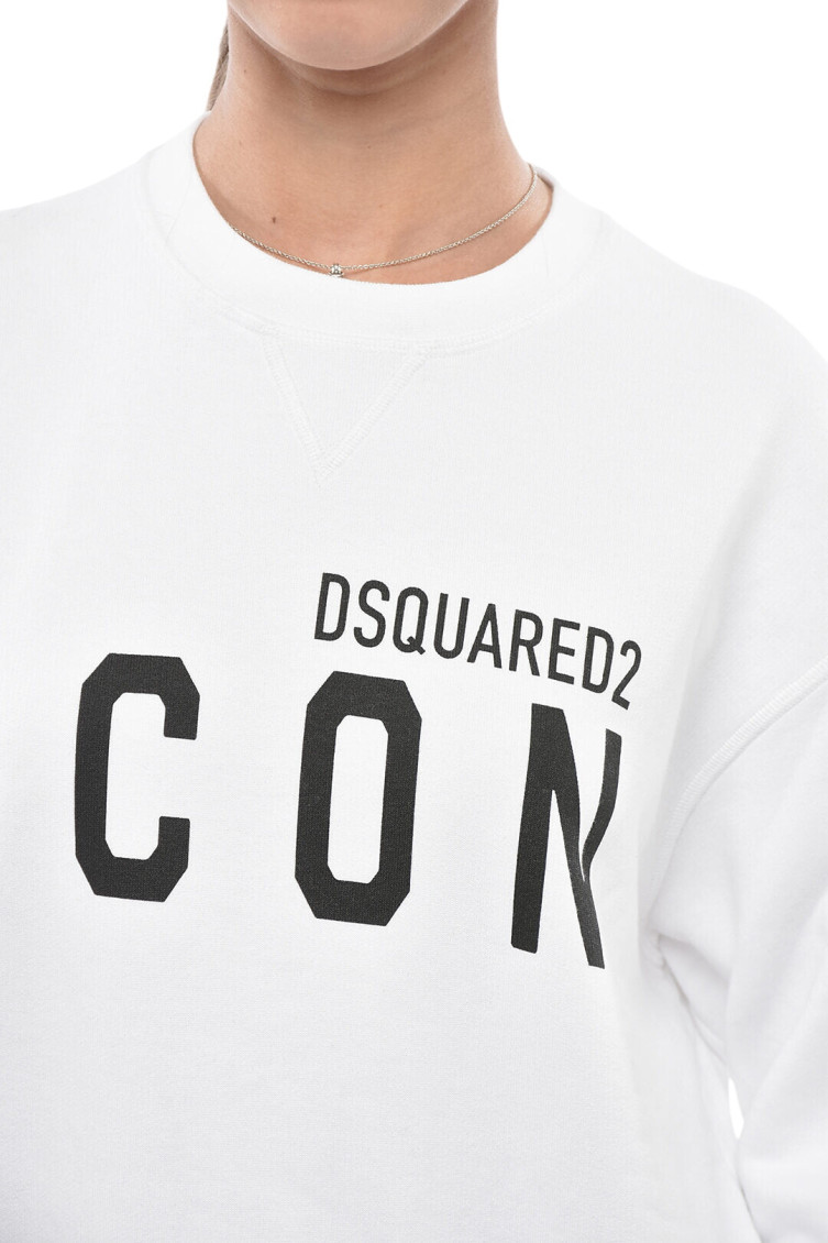 Black Graphic Crew Neck Sweatshirt