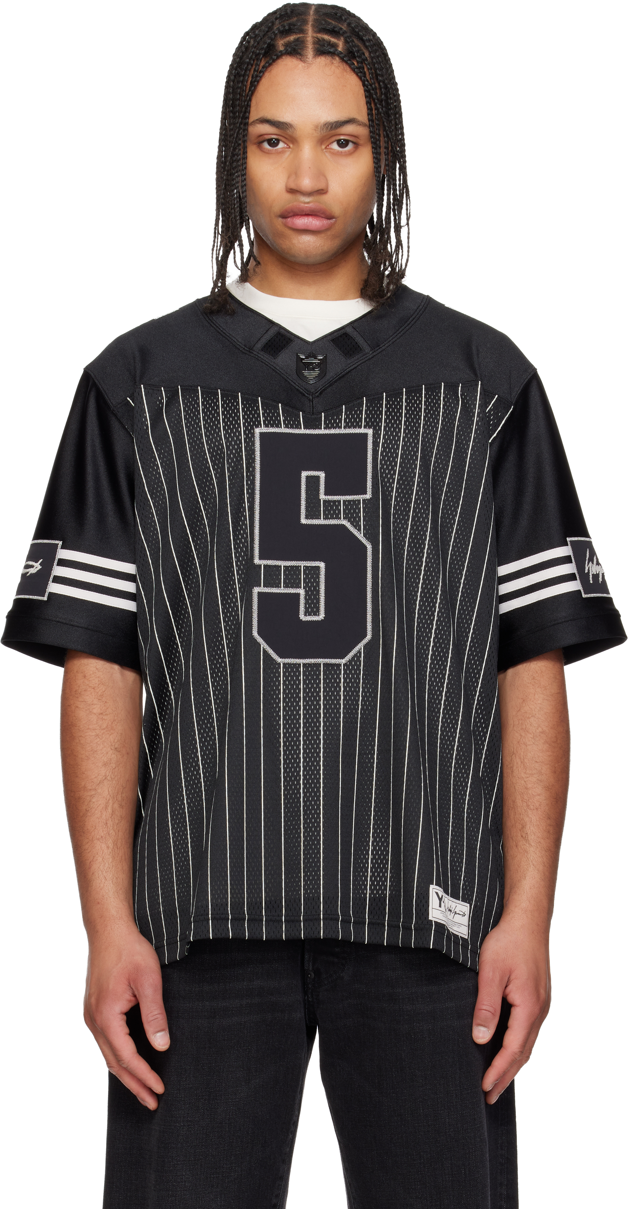 Black Garret Wilson Football Short Sleeve Jersey