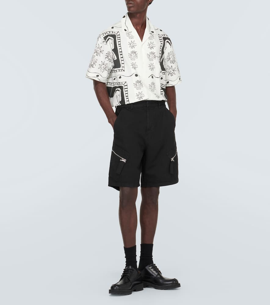 Le Short Marrone cotton cargo shorts