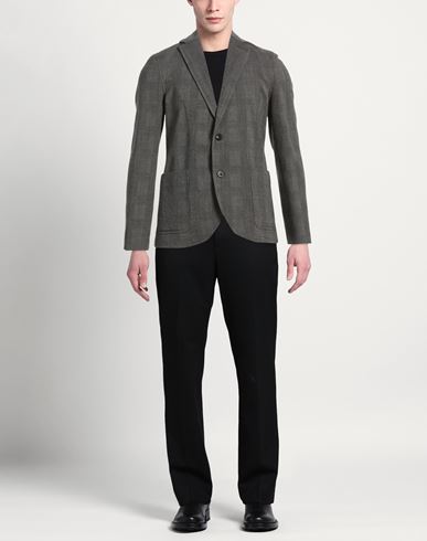 Man Blazer Grey Size 38 Virgin Wool, Elastane