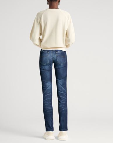 Woman Jeans Blue Size 25 Cotton, Polyester, Elastane, Cow leather
