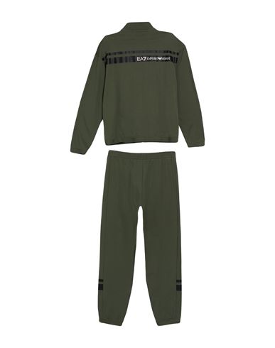Kid Boy Tracksuit Military green Size 16 Cotton, Polyamide, Polyester, Rubber