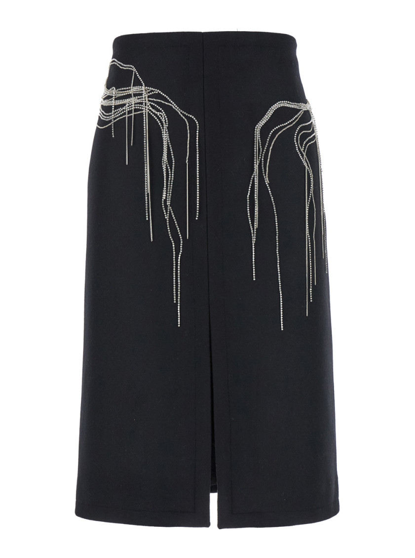 Black Shelda Mini Skirts