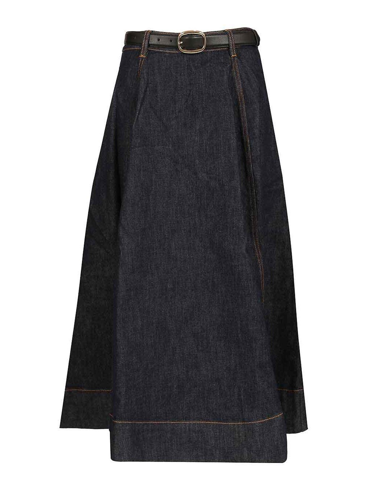 Denim Midi Skirt