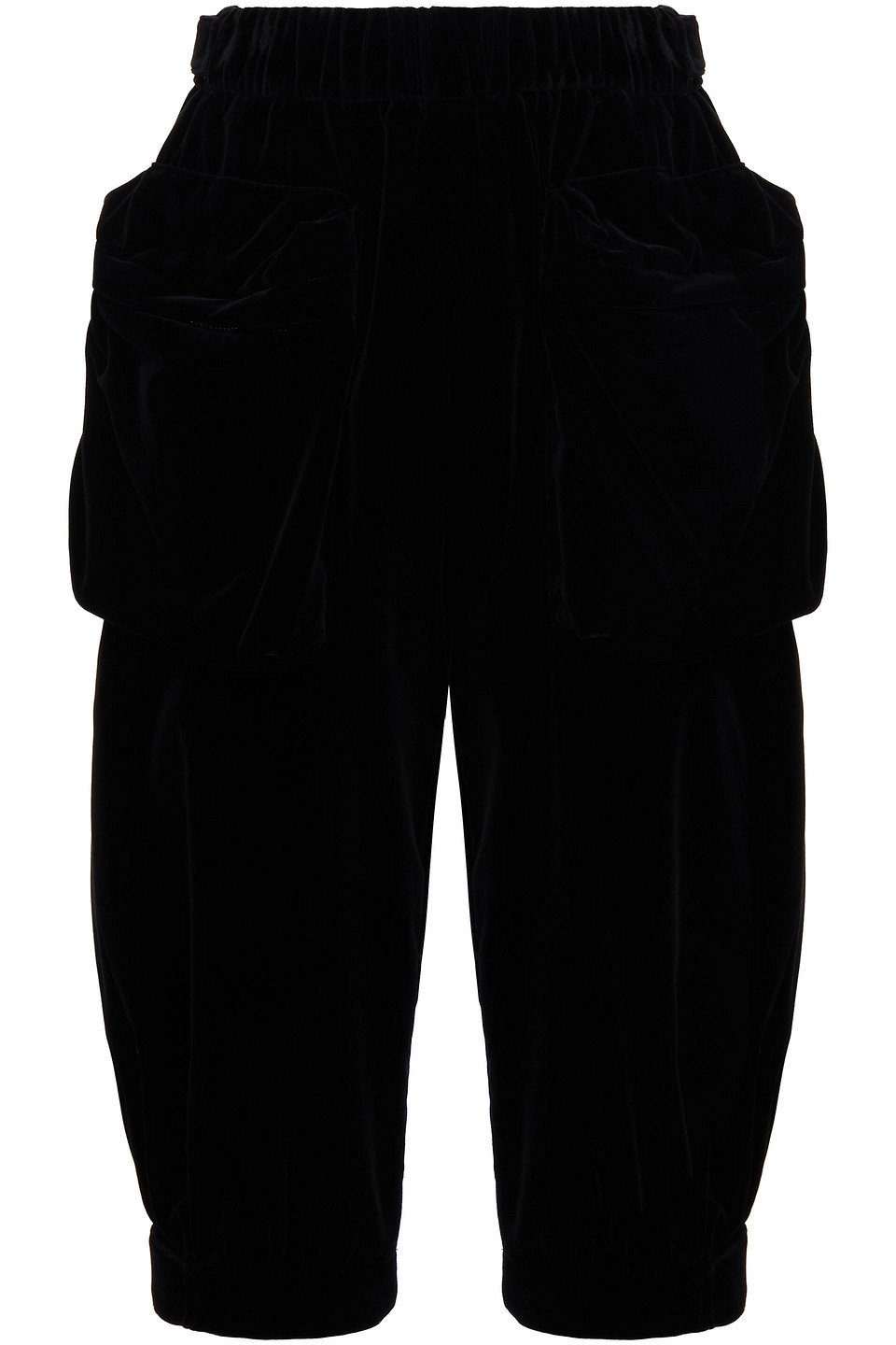 Cotton-velvet shorts - Black - IT 36