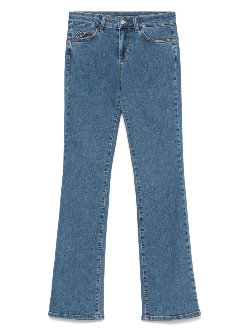 LIU JO rhinestone-embellished jeans - Blue