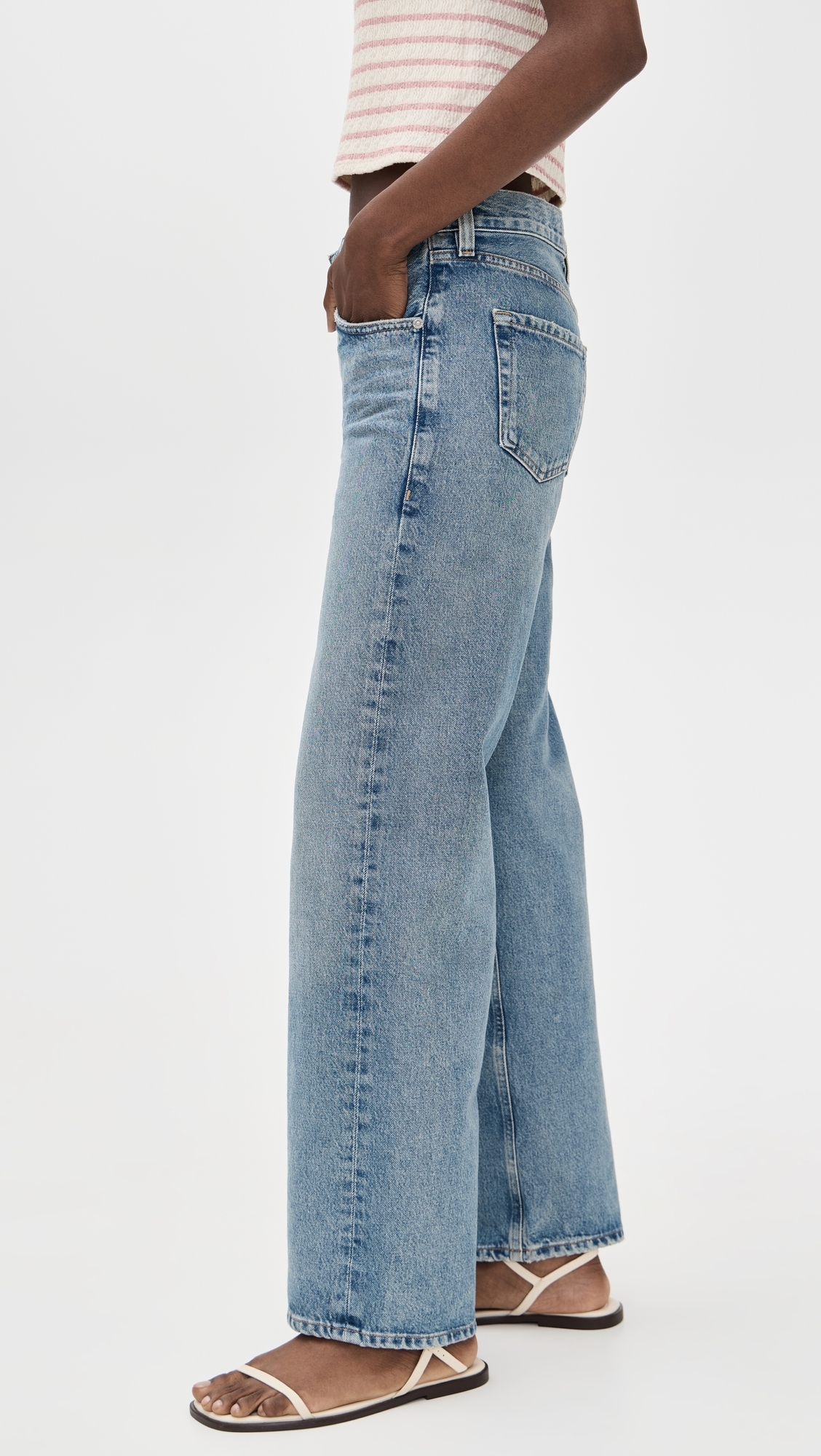 Lindz Low Rise Easy Straight Jeans Bijou
