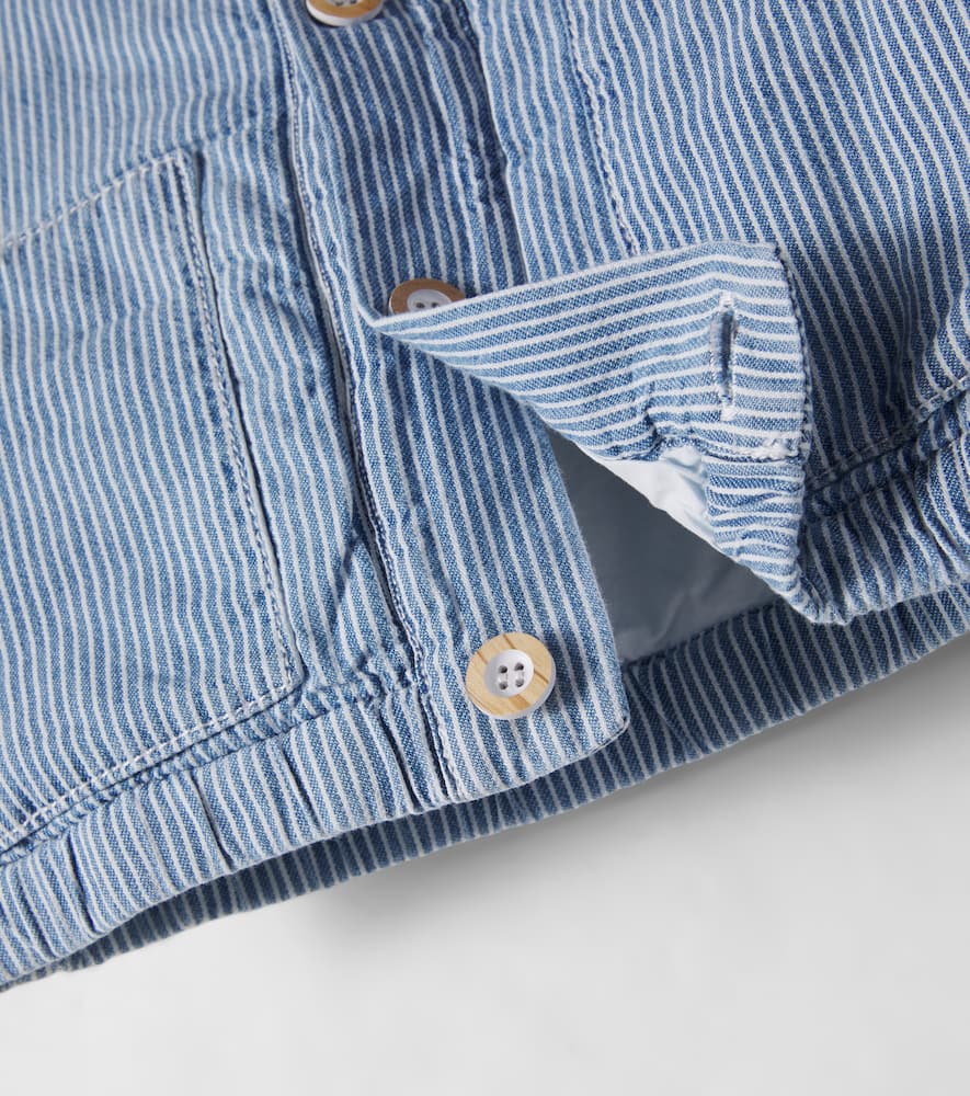 Baby Algaida striped denim jacket