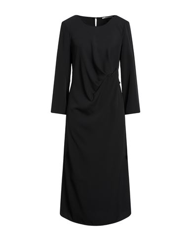 Woman Midi dress Black Size S Polyester, Elastane