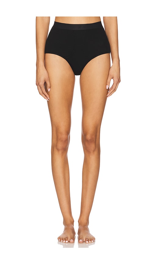 Kiki de Montparnasse Le Boy High Waisted Panty in Black. -  XS also in L